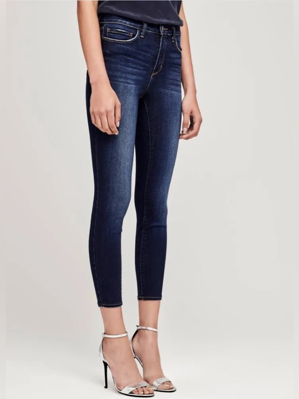 NWT L'Agence Margot Highrise Skinny Jean Baltic 25 - Picture 3 of 13